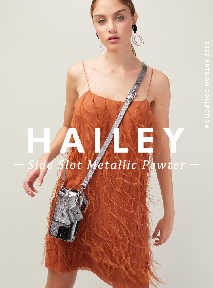 HAILEY SIDE SLOT METALLIC PEWTER