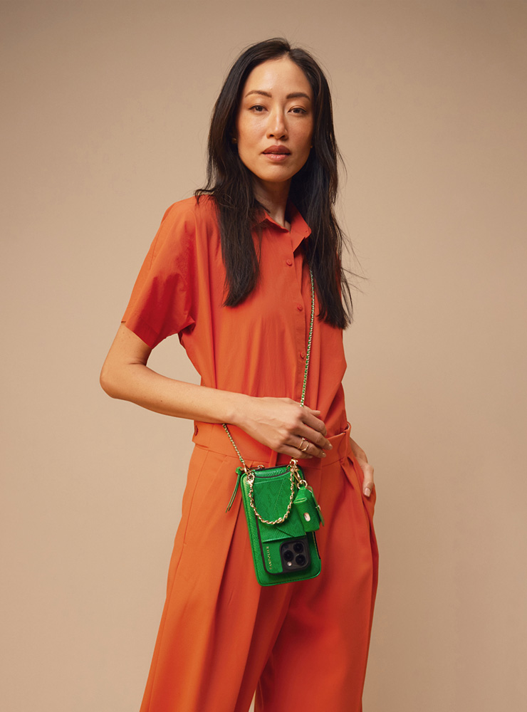 New Item / LILY SNAKE GREEN BANDOLET