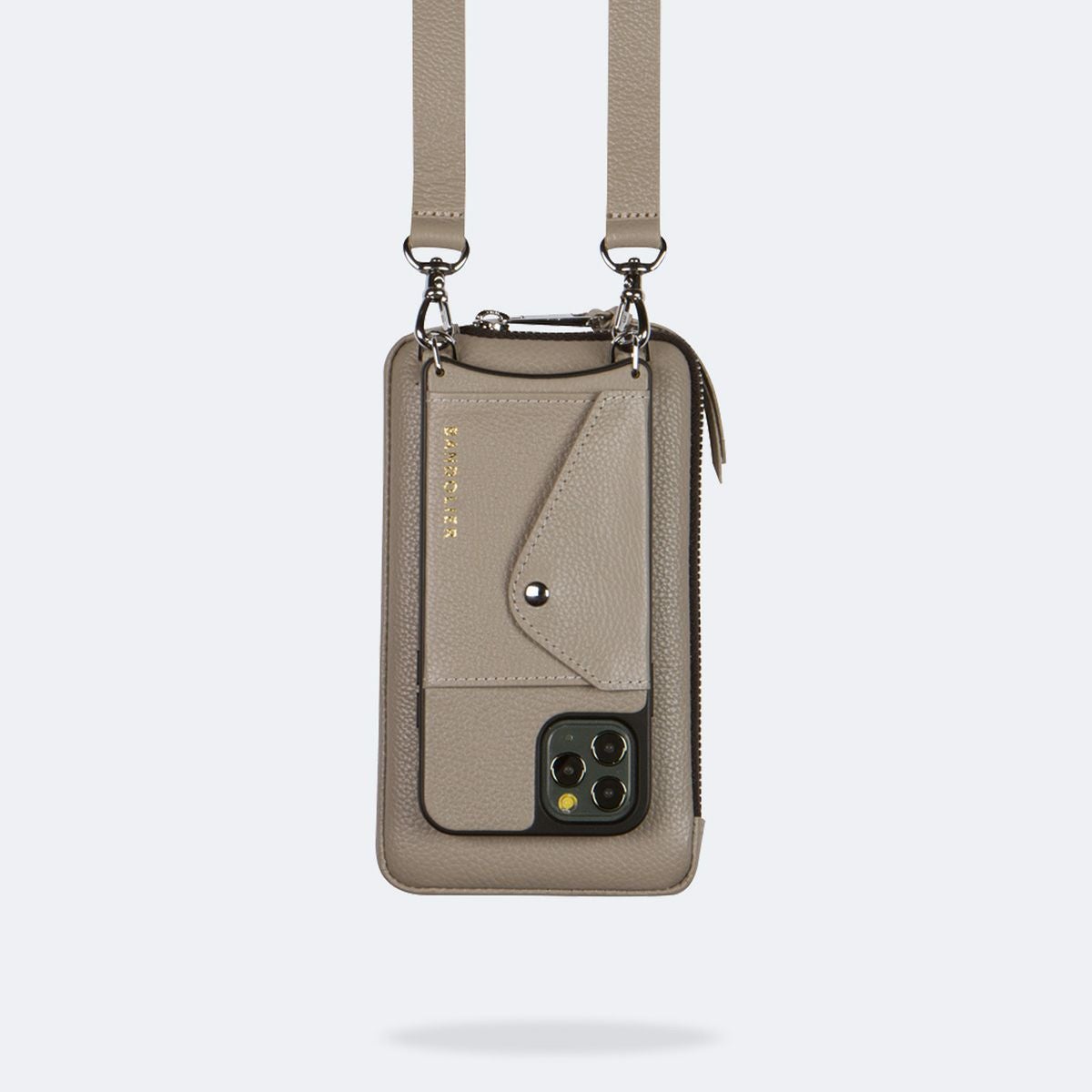 BANDOLIER スマホケース グレージュiphone15pro ポーチセット EXPANDED GREIGE POUCH エキスパンデッド グレージュ ポーチ | バンド