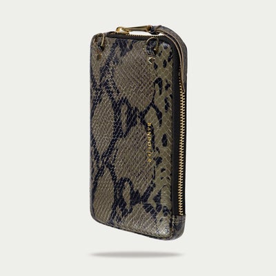 EXPANDED BROWN SNAKE POUCH エキスパンデッド ブラウンスネーク ポーチ