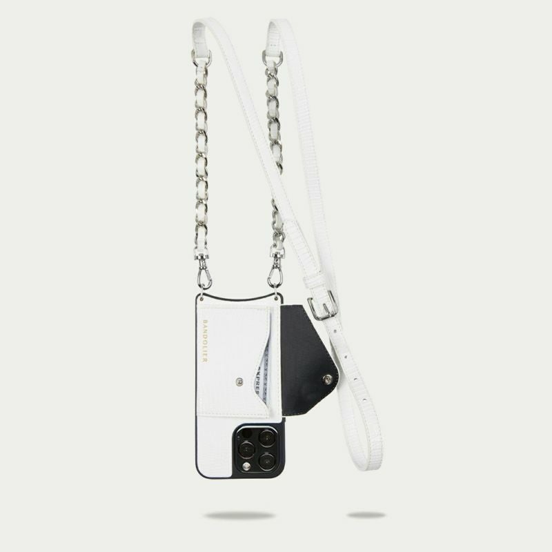 13 Series】 PAIGE SIDE SLOT LIZARD WHITE ペイジ サイドスロット