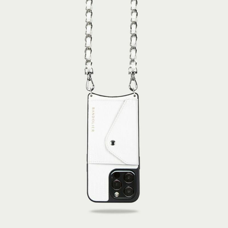 13 Series】 PAIGE SIDE SLOT LIZARD WHITE ペイジ サイドスロット