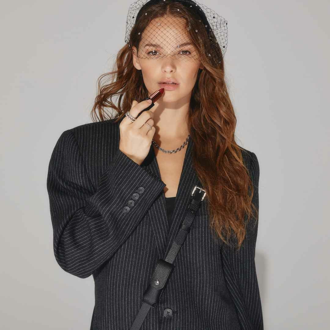 LANA LIPSTICK POUCH SILVER ラナ リップスティック ポーチ シルバー