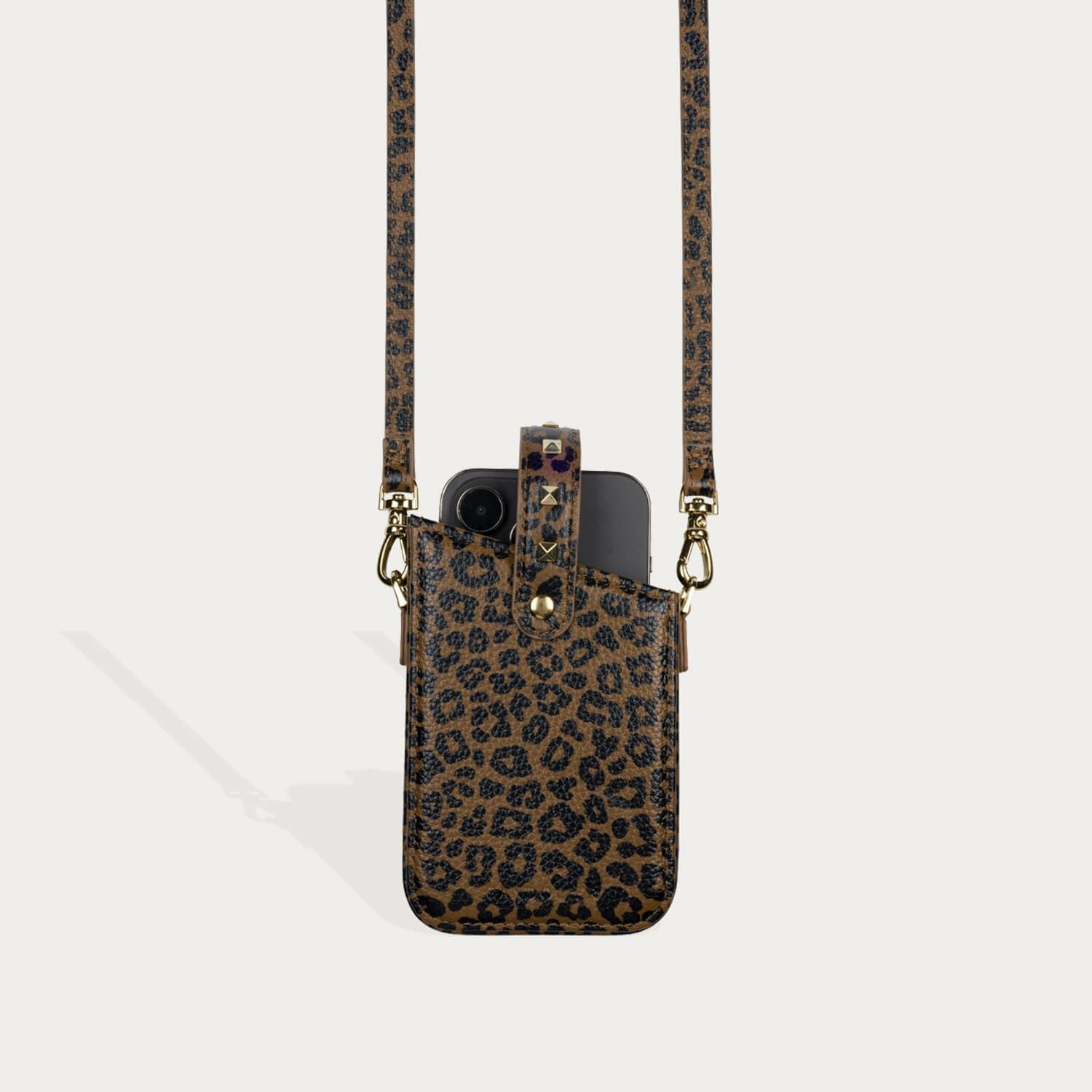iPhone・Android対応】EMMA PHONE POUCH DARK LEOPARD エマ フォン