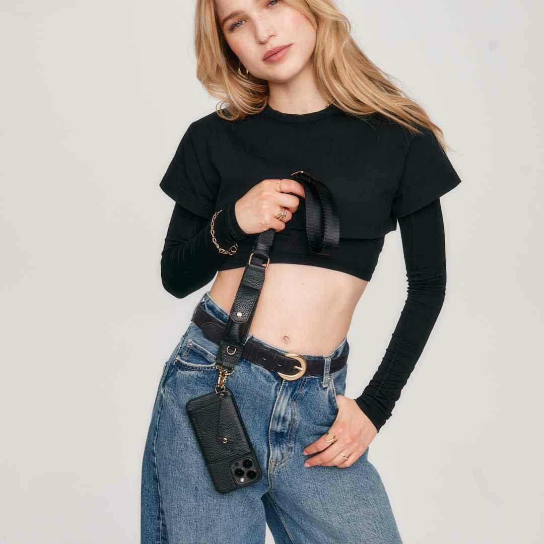 LANA LIPSTICK STRAP BLACK ラナ リップスティックストラップ ブラック