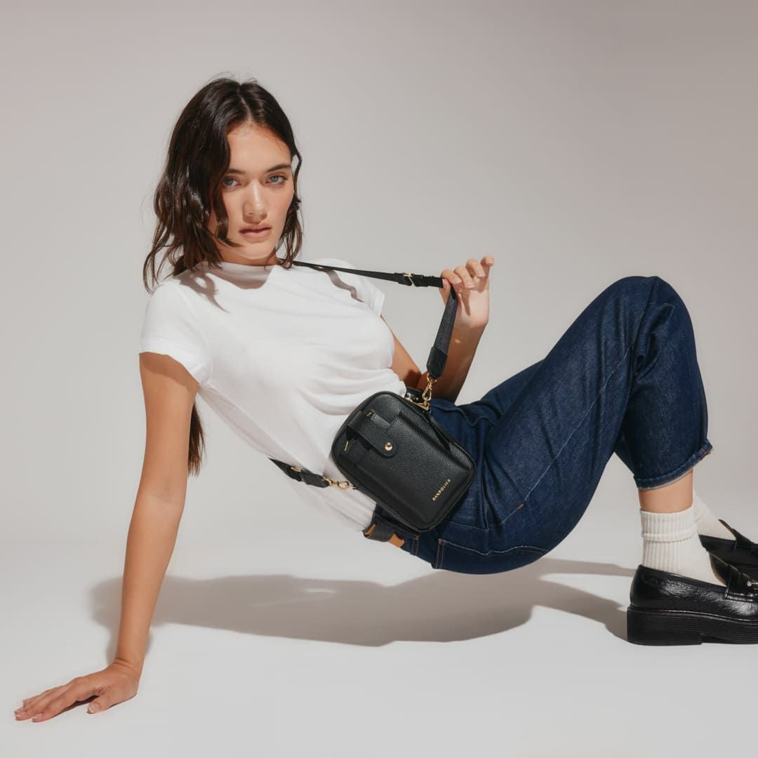 DILLON BLACK BAG ディロン ブラックゴールド バッグ | バンドリヤー