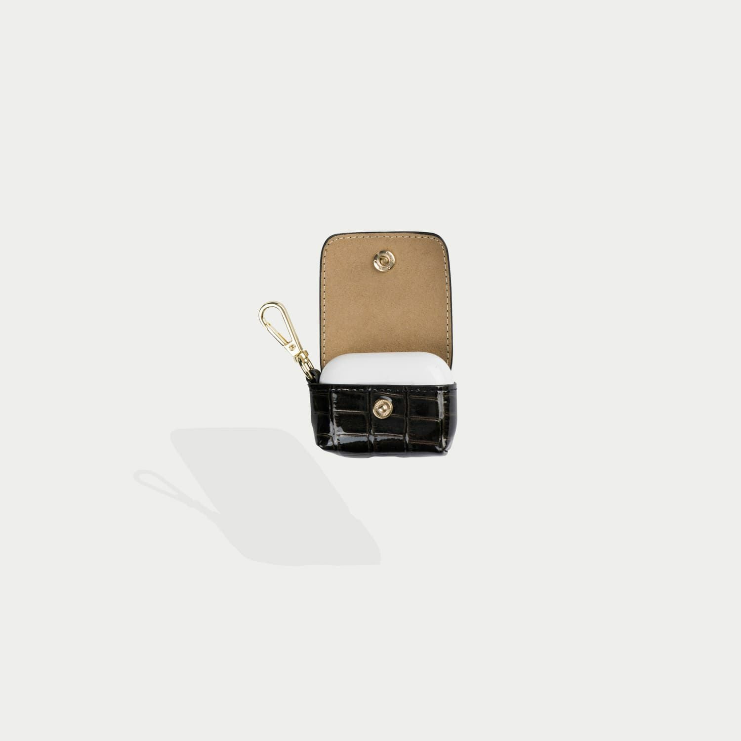 AirPods Pro POUCH CROC BLACK エアーポッズ プロ ポーチ クロック