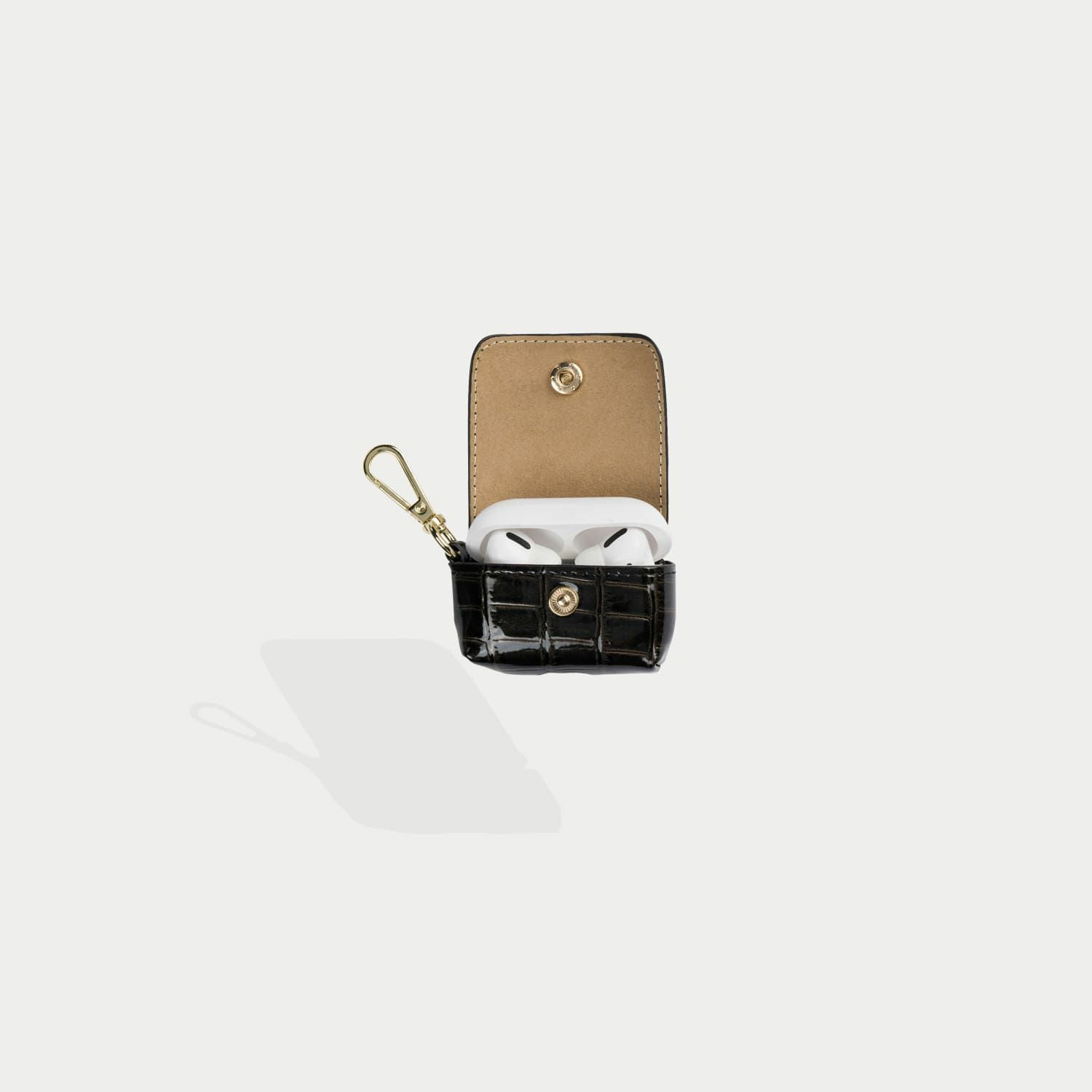 AirPods Pro POUCH CROC BLACK エアーポッズ プロ ポーチ クロック