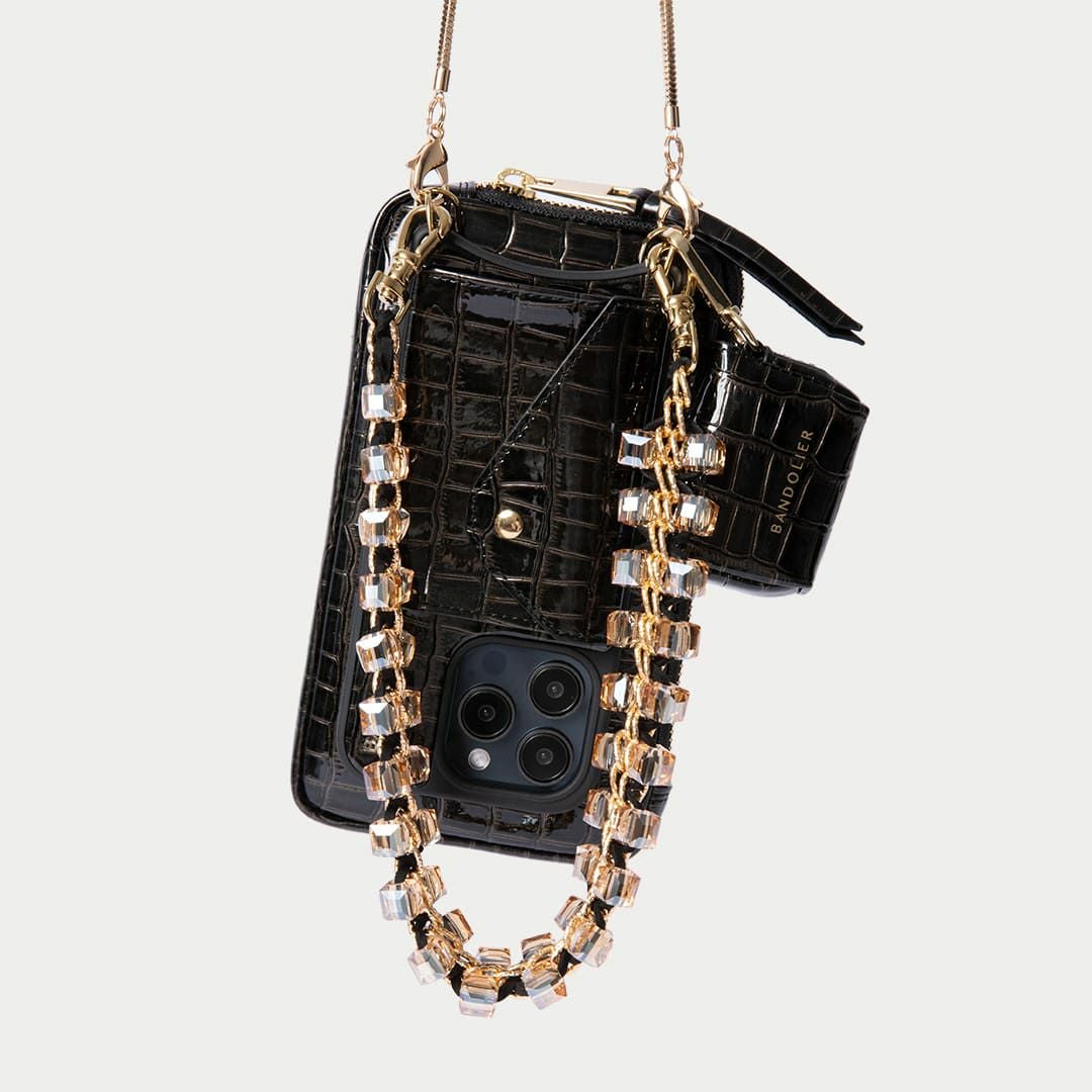 AirPods Pro POUCH CROC BLACK エアーポッズ プロ ポーチ クロック