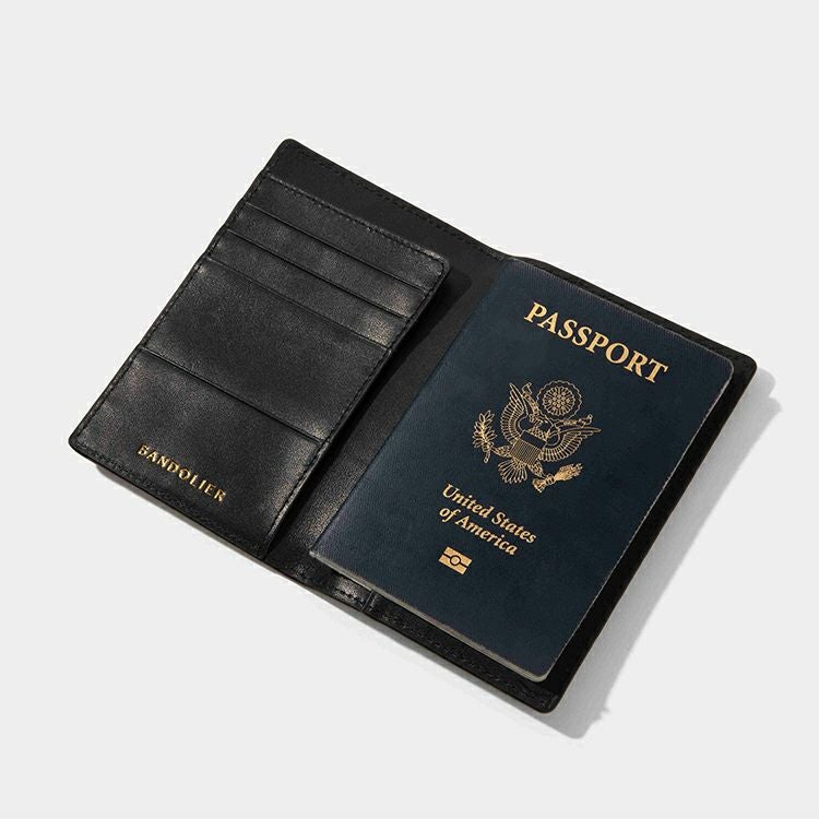 PASSPORT HOLDER CROC BLACK パスポート ホルダー クロック ブラック