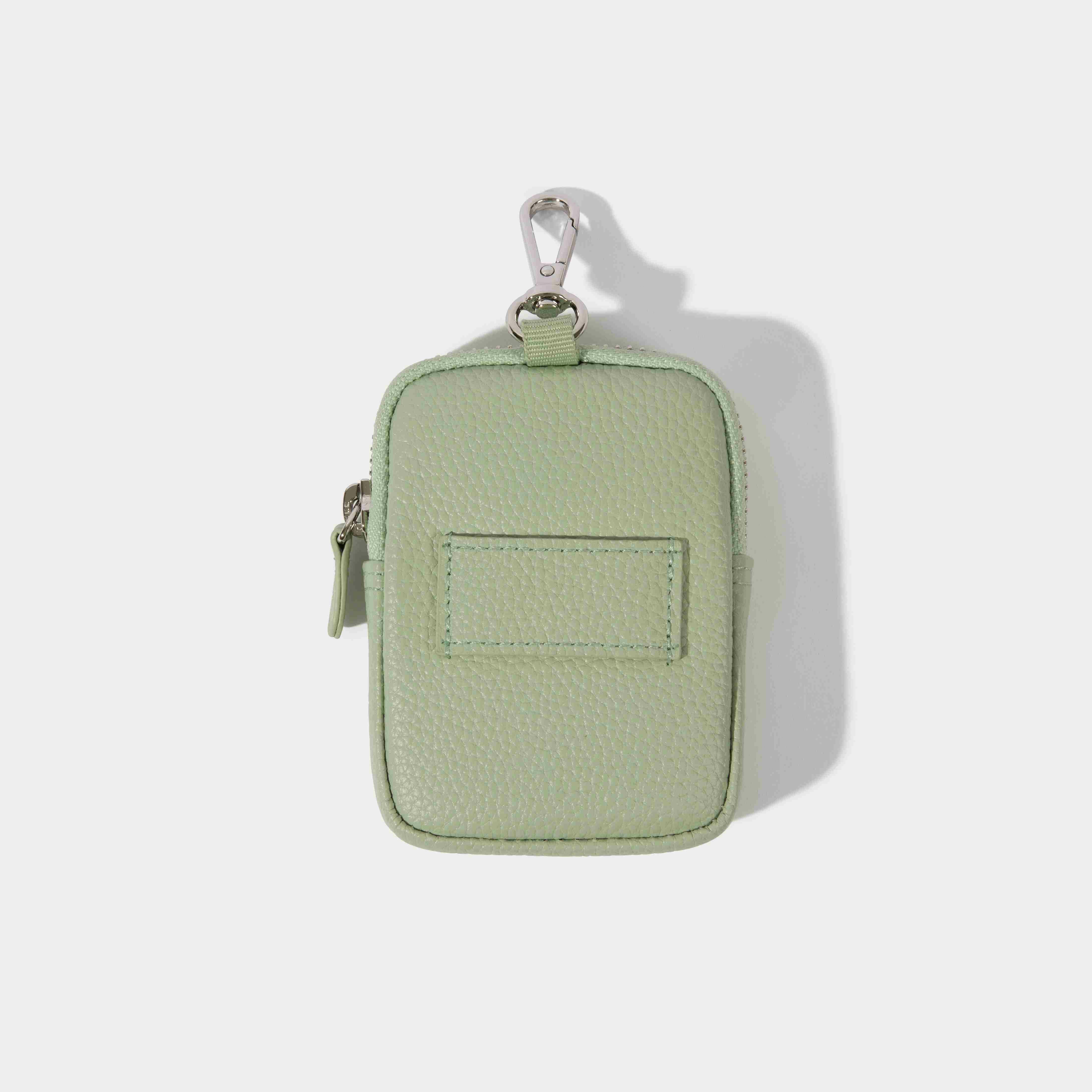 KEY ZIP POUCH PASTEL GREEN キー ジップ ポーチ パステルグリーン