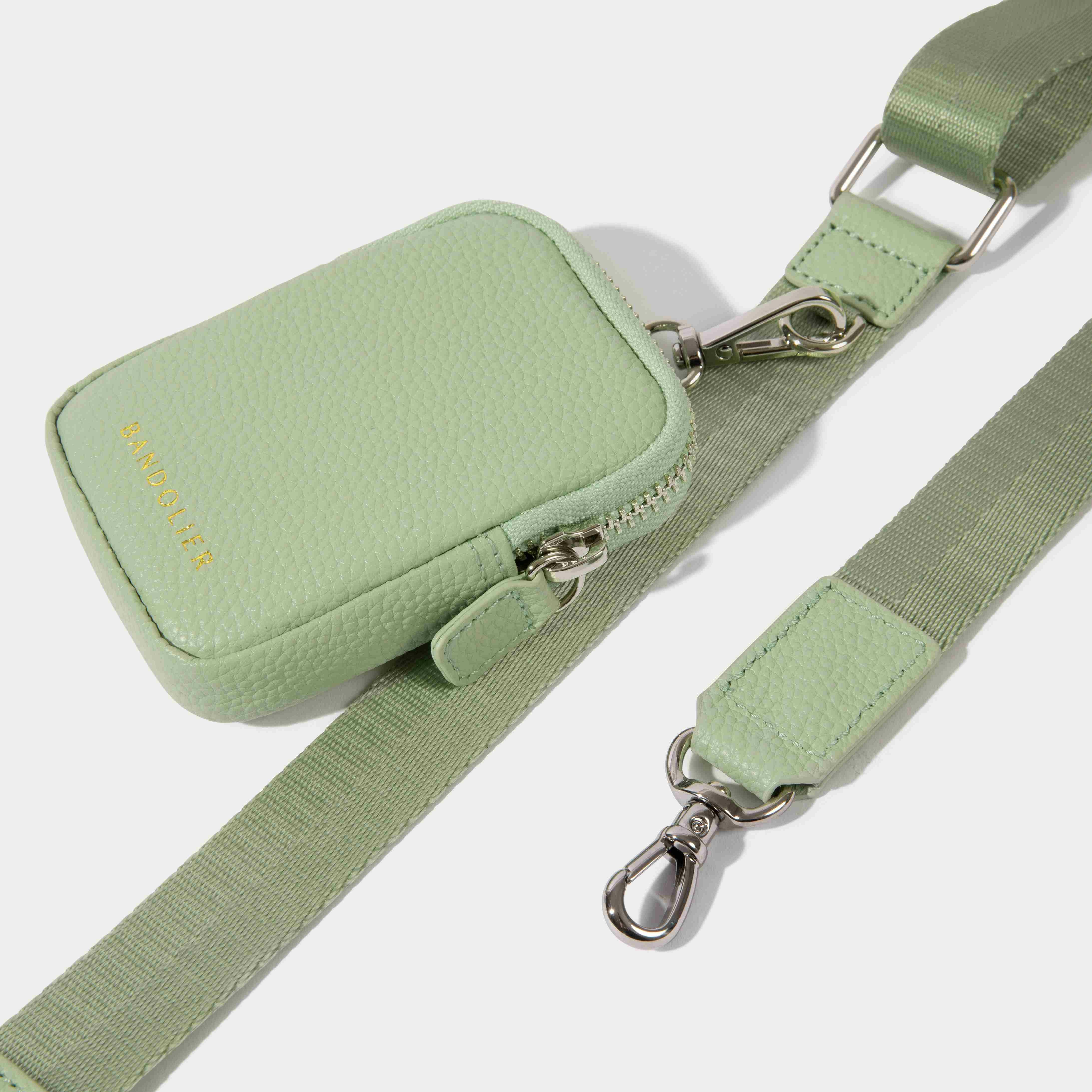 KEY ZIP POUCH PASTEL GREEN キー ジップ ポーチ パステルグリーン