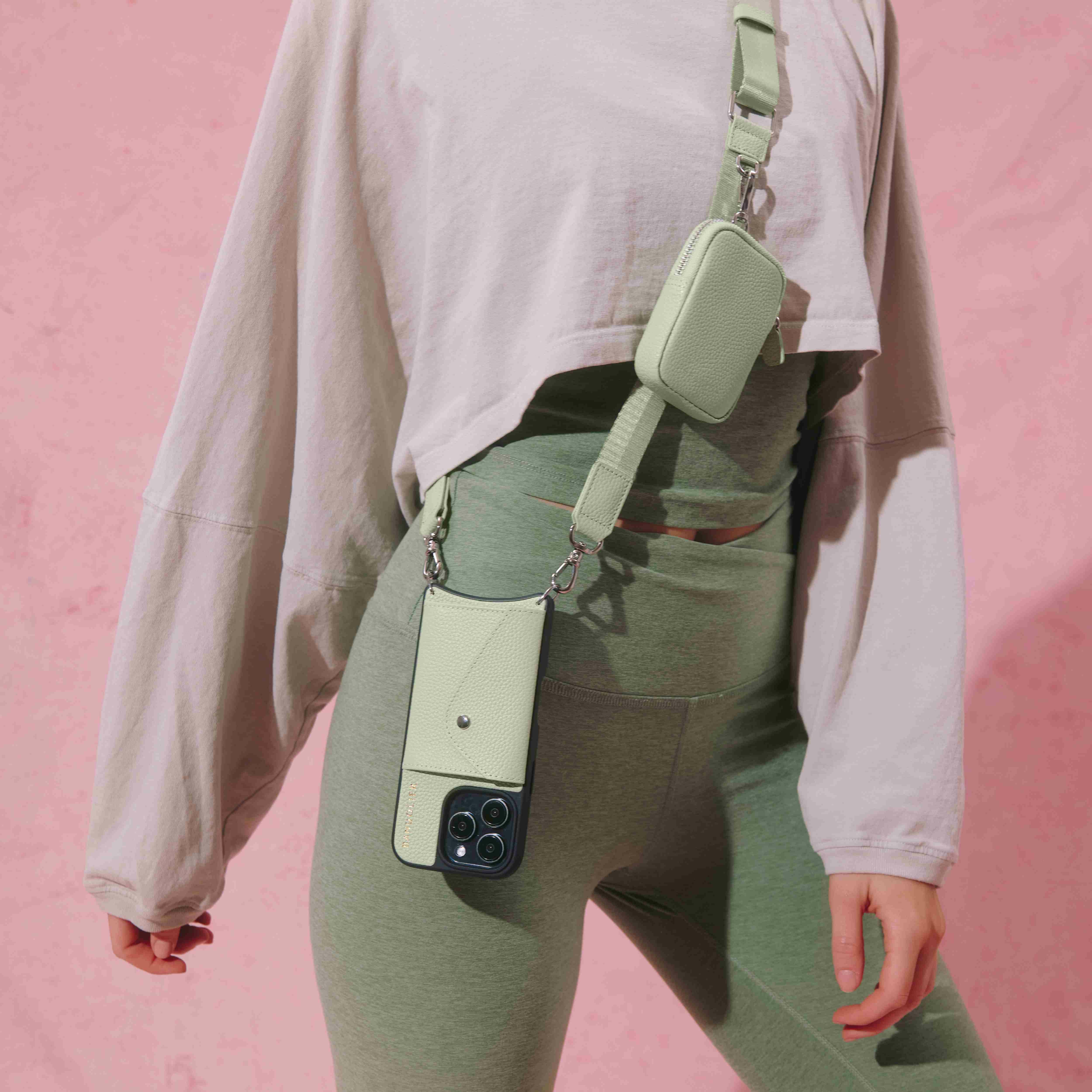 KEY ZIP POUCH PASTEL GREEN キー ジップ ポーチ パステルグリーン