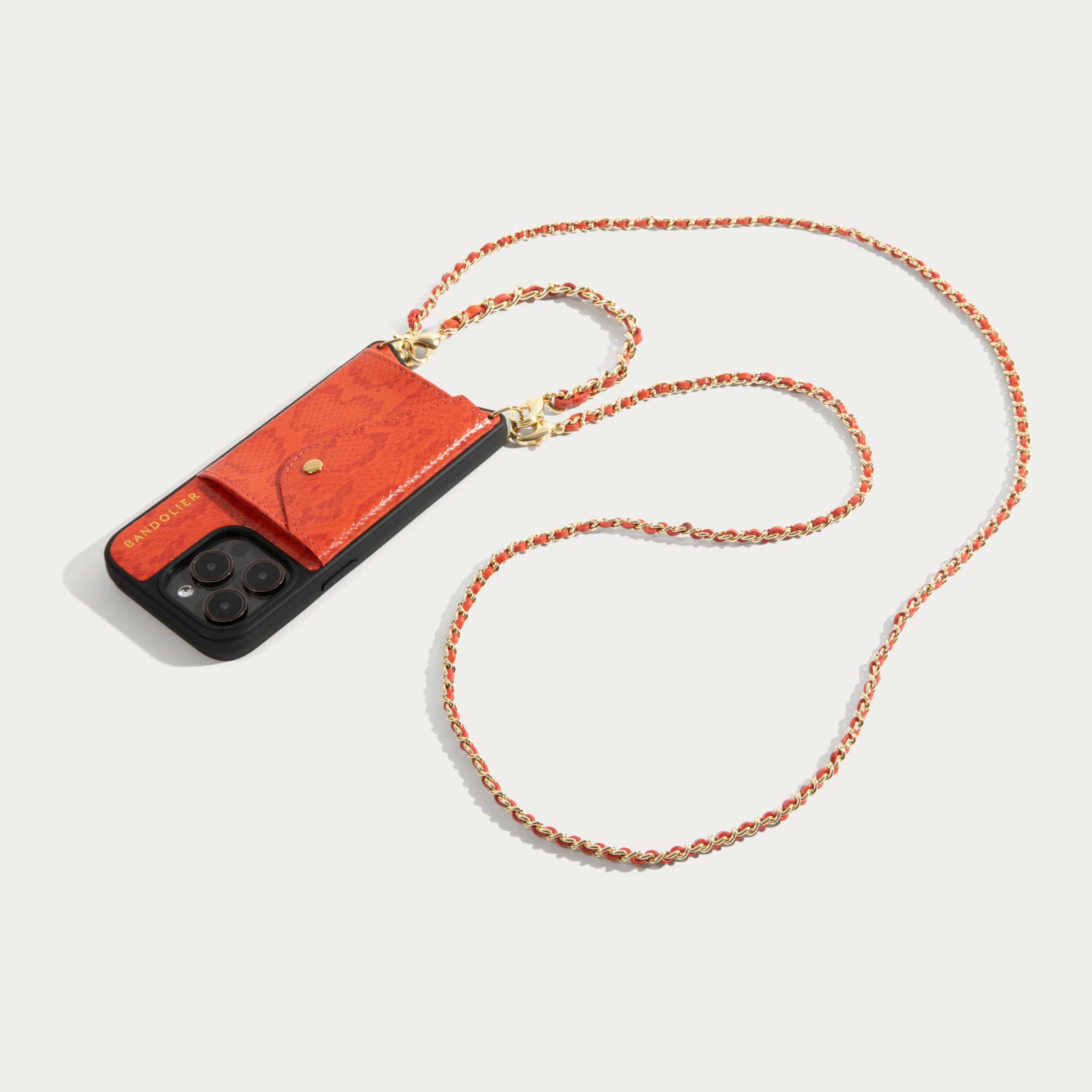 BANDOLIER オレンジ クロコダイル風 iPhoneケース 【公式通販】
