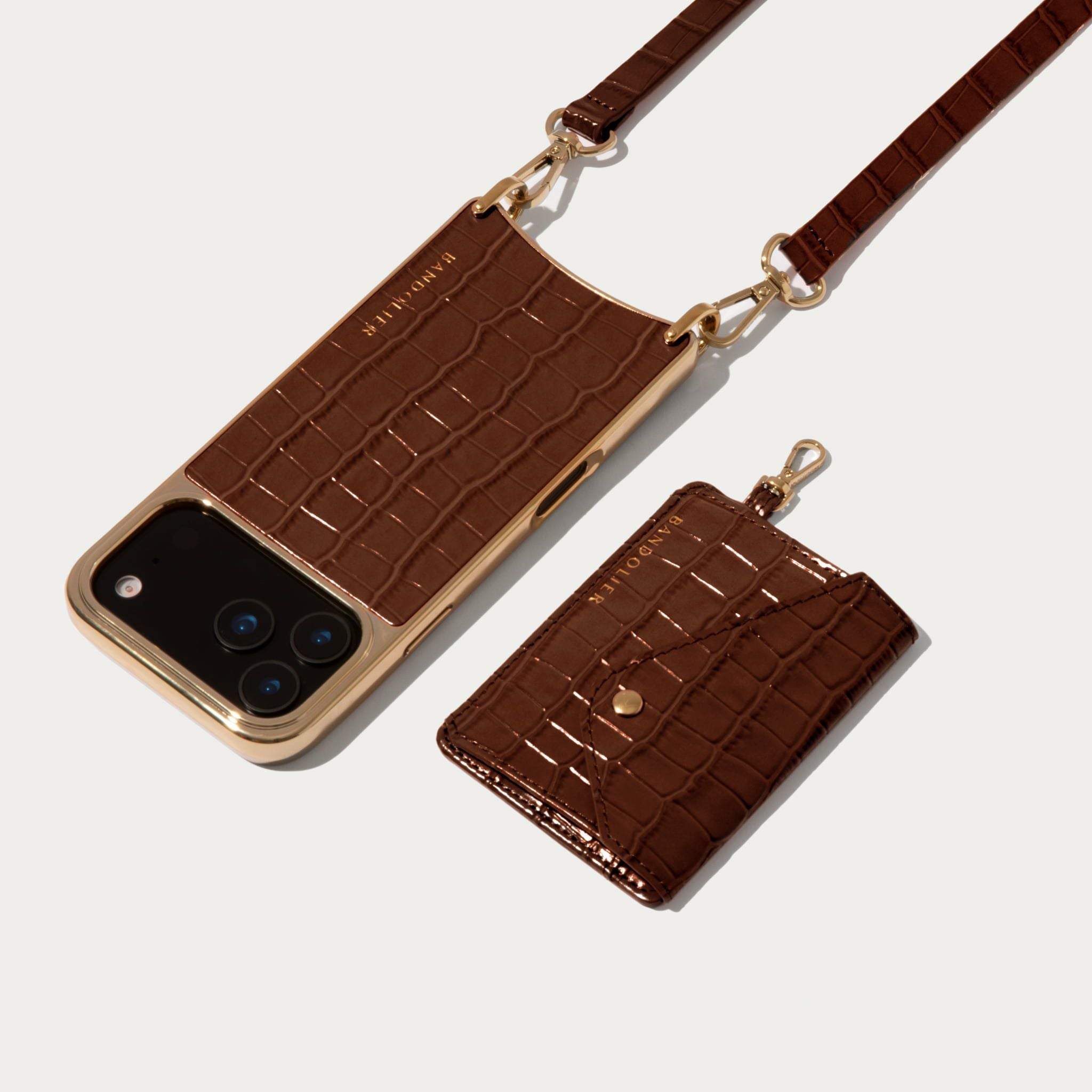 17 Series iPhone AIRケイシー マグセーフ ブラウン クロコ 17 Series】 CASEY CHROME BROWN CROC ケイシー マグセーフ ブラウン