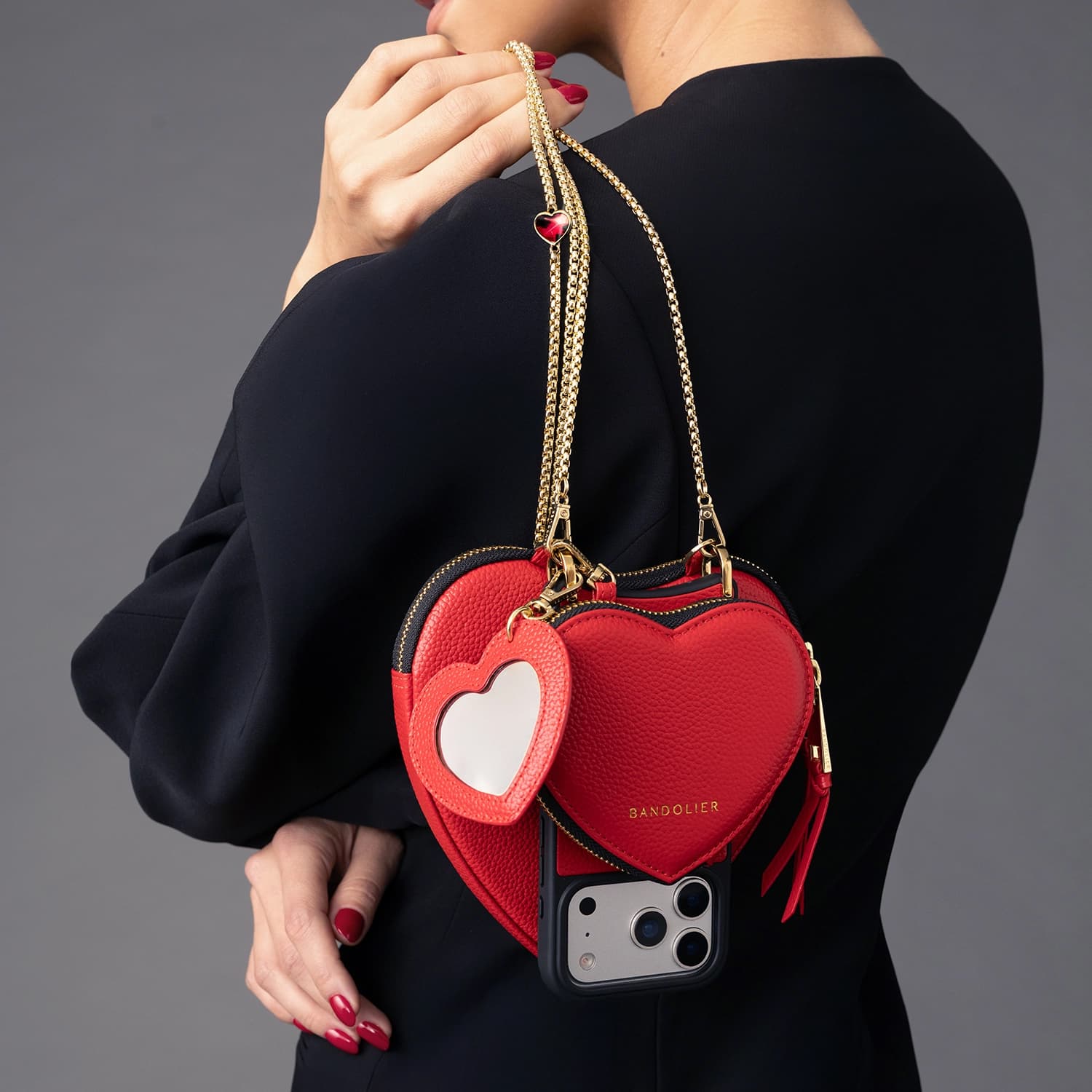 EXPANDED HEART POUCH RED エキスパンデットハートポーチ レッド