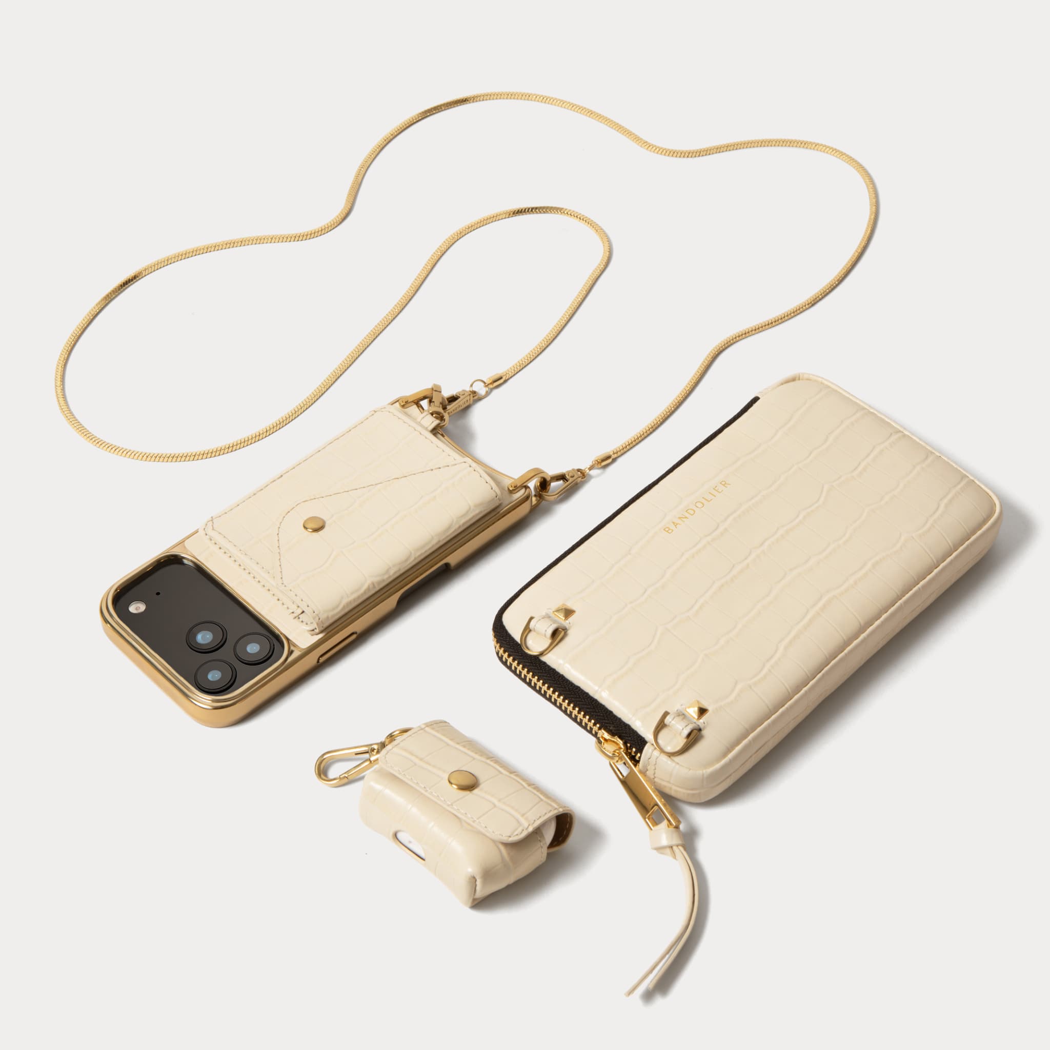 iPhone 17 Series】 REMI IVORY CROC レミ アイボリークロコ | バンド